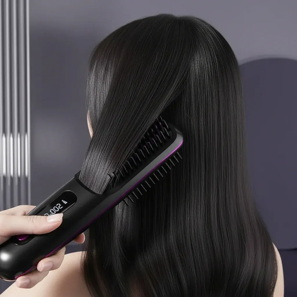 Rechargeable Cordless Ceramic Hair Straightener Portable Styling Tool