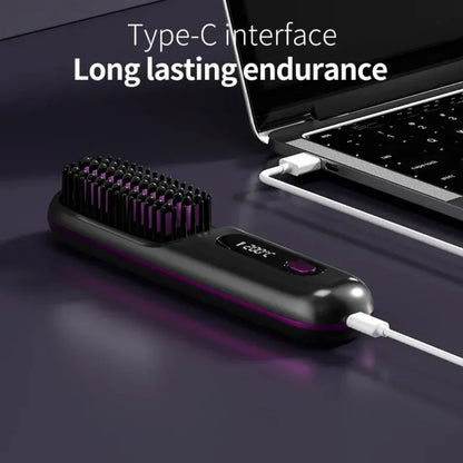 Rechargeable Cordless Ceramic Hair Straightener Portable Styling Tool