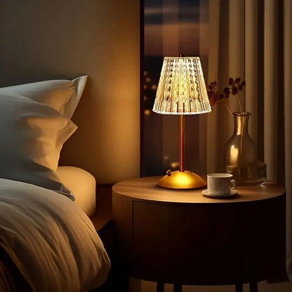 Rechargeable Crystal Touch Lamp with USB Charging