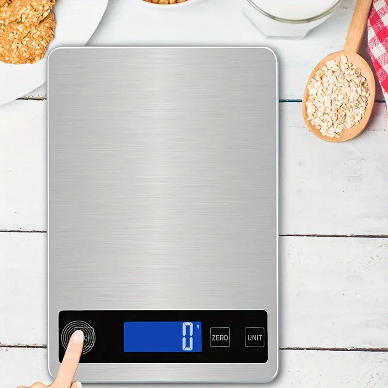 Rechargeable Digital Kitchen Scale 15kg - USB Precision Food Weight Meter