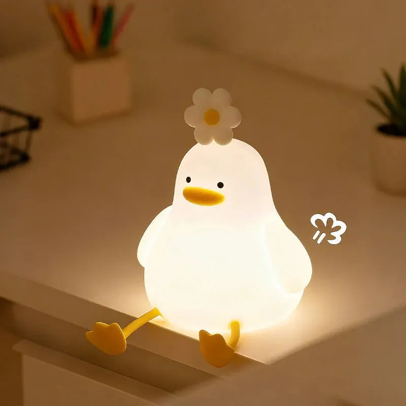 Rechargeable Dimmable Animal Bedside Night Light for Kids