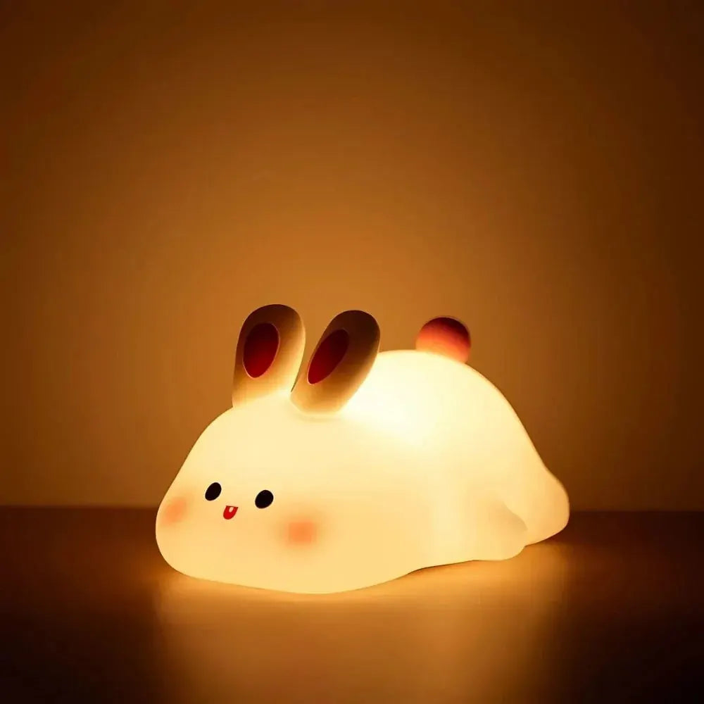 Rechargeable Dimmable Animal Bedside Night Light for Kids
