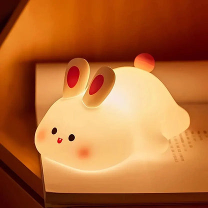 Rechargeable Dimmable Animal Bedside Night Light for Kids