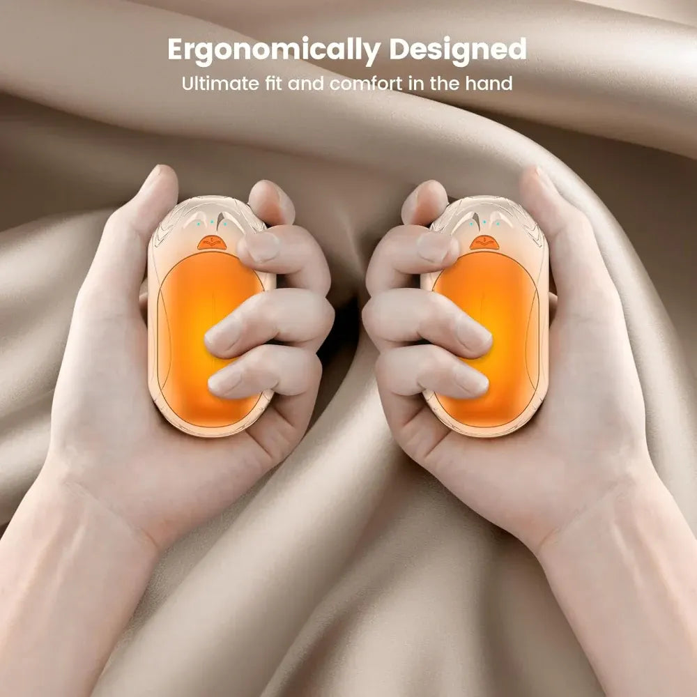 Rechargeable Electric Hand Warmer & Pocket Heater Set