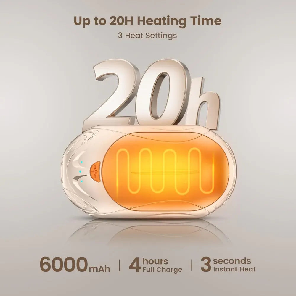 Rechargeable Electric Hand Warmer & Pocket Heater Set