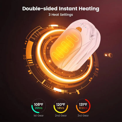 Rechargeable Electric Hand Warmer & Pocket Heater Set