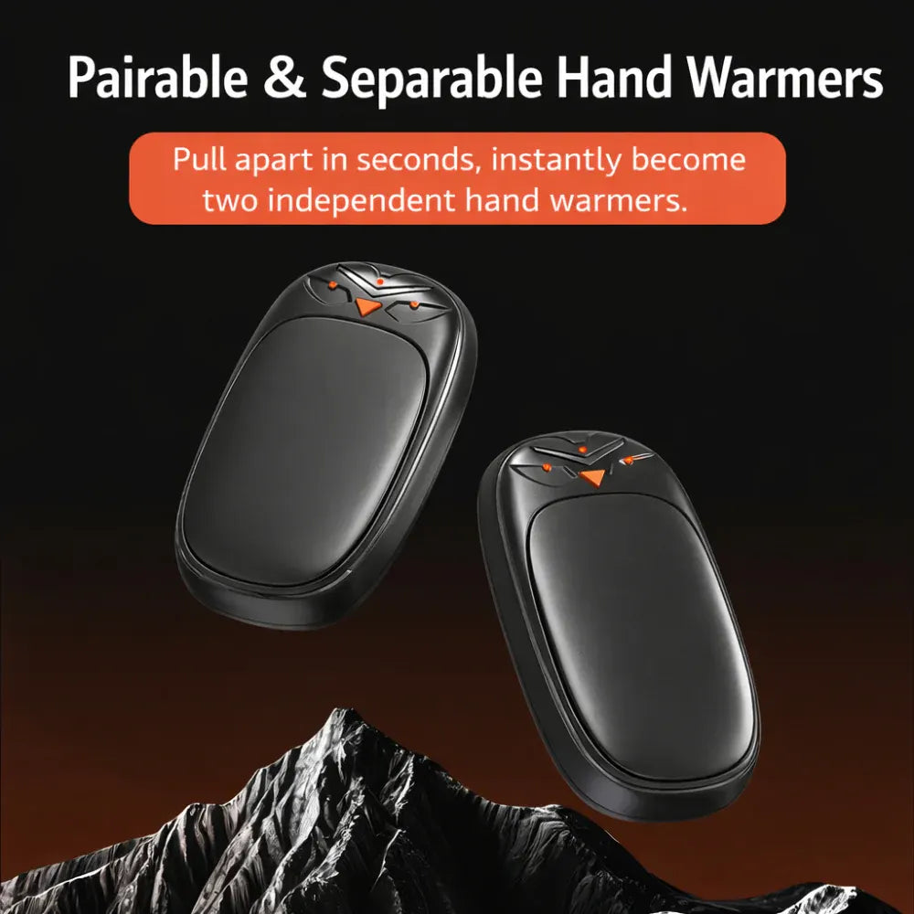 Rechargeable Electric Hand Warmer & Pocket Heater Set