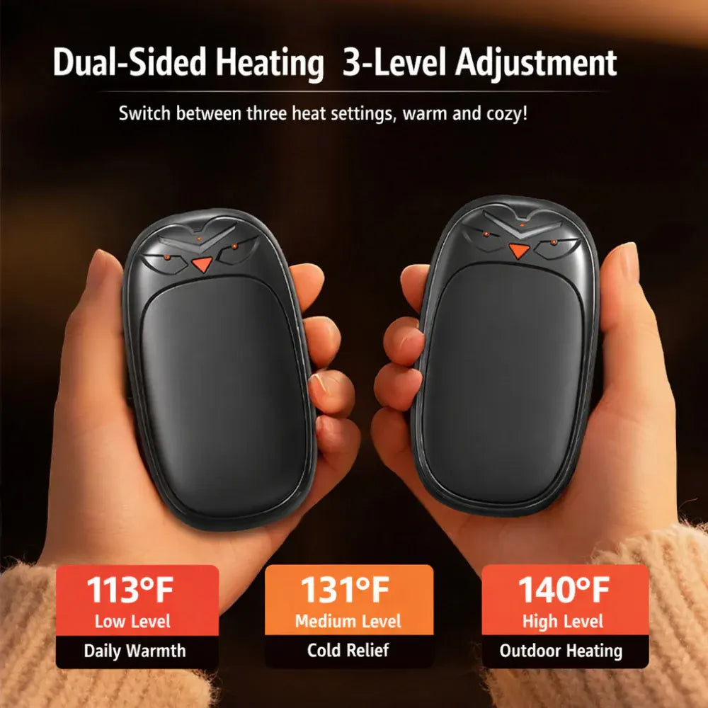 Rechargeable Electric Hand Warmer & Pocket Heater Set
