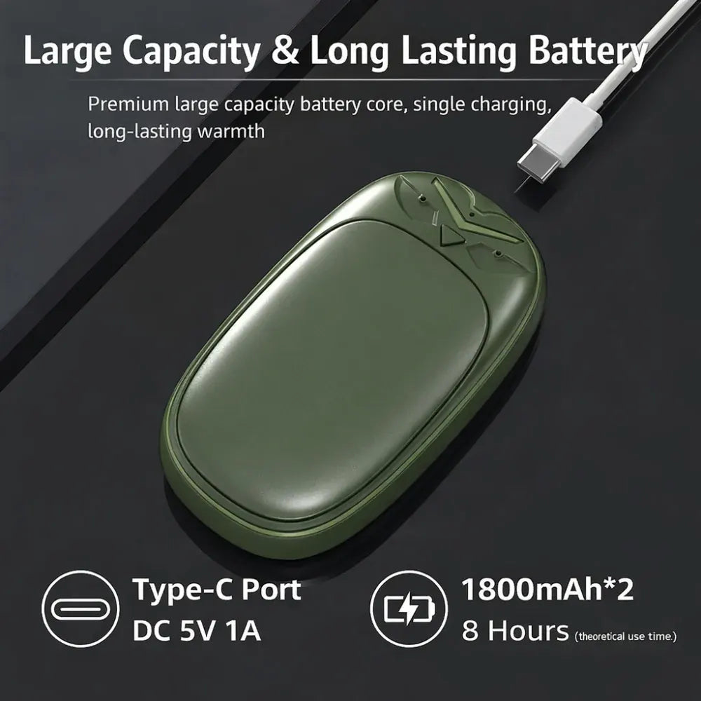 Rechargeable Electric Hand Warmer & Pocket Heater Set