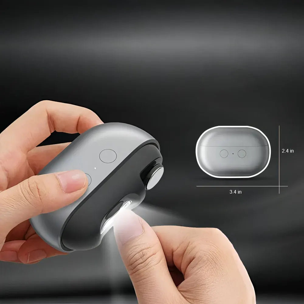 Rechargeable Electric Nail Clipper with LED Light for Grooming