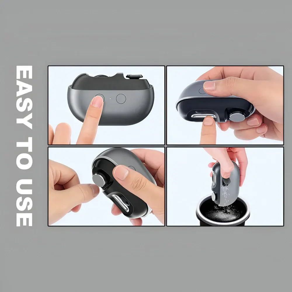Rechargeable Electric Nail Clipper with LED Light for Grooming