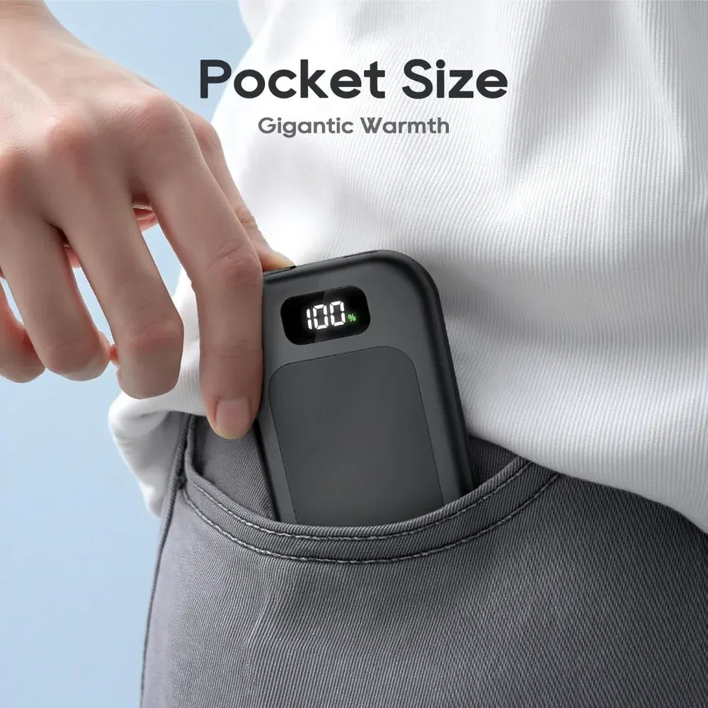 Rechargeable Electric Pocket Hand Warmer, Dual Pack