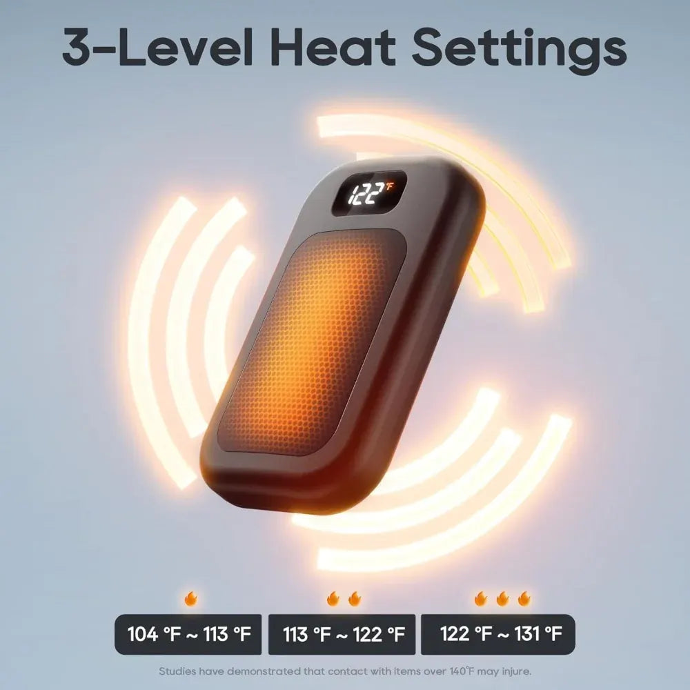 Rechargeable Electric Pocket Hand Warmer, Dual Pack