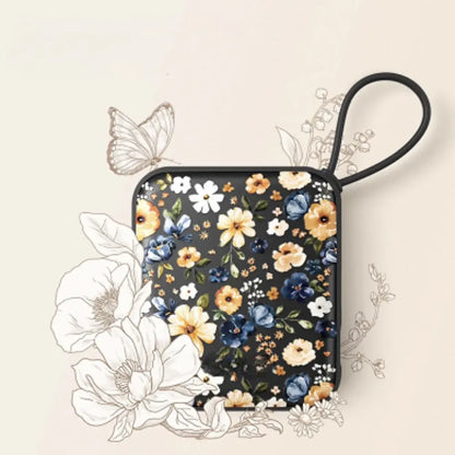 Rechargeable Electric Pocket Hand Warmer with Floral Design