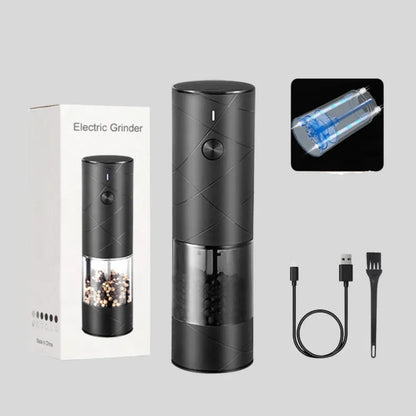 Rechargeable Electric Salt & Pepper Grinder with LED Light