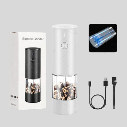 Rechargeable Electric Salt & Pepper Grinder with LED Light