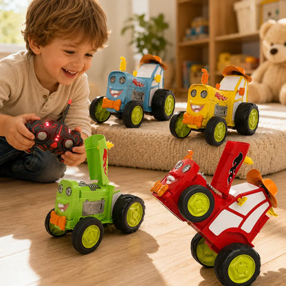 Rechargeable Flip Stunt RC Car Toy Vehicle