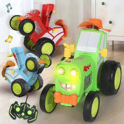 Rechargeable Flip Stunt RC Car Toy Vehicle