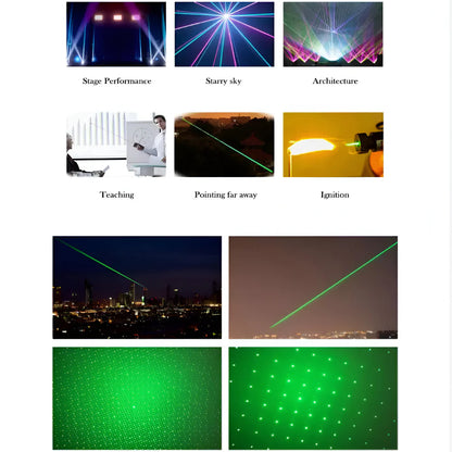 Rechargeable Green Laser Pointer with Long-Range Precision Beam