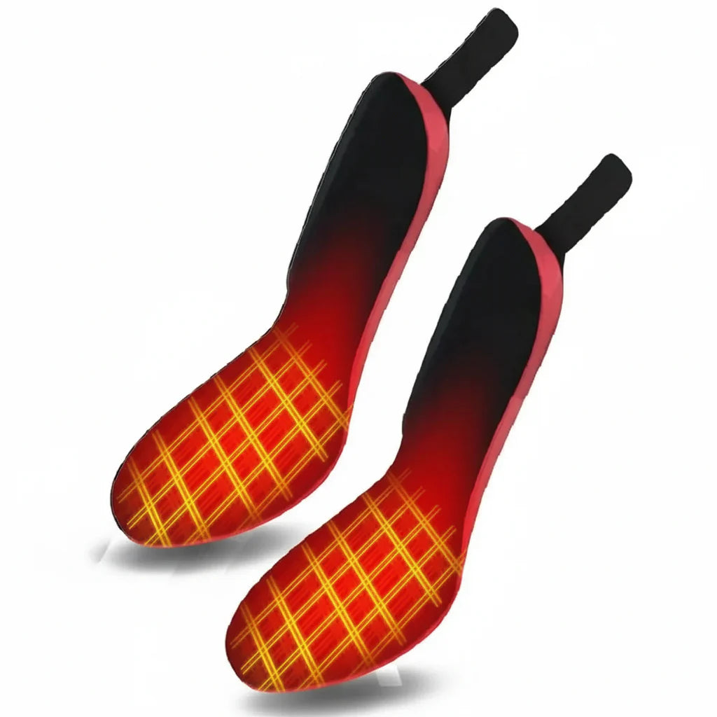 Rechargeable Heated Shoe Insoles with Wireless Remote for Winter Warmth