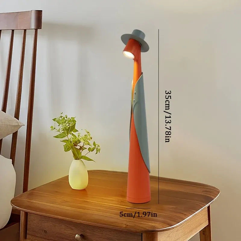 Rechargeable LED Cap Light | Touch-Control Creative Desk Lamp