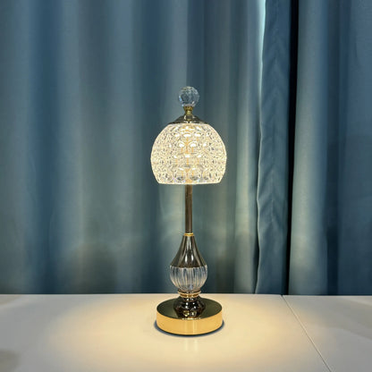 Rechargeable LED Crystal Bedside Table Lamp with Touch Control