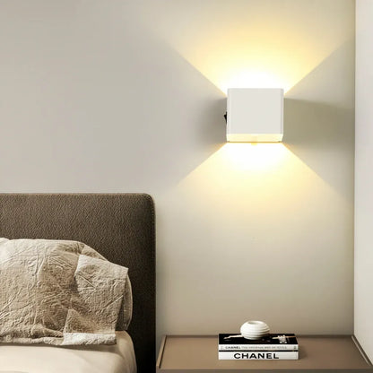 Rechargeable LED Cube Wall Light with Motion Sensor