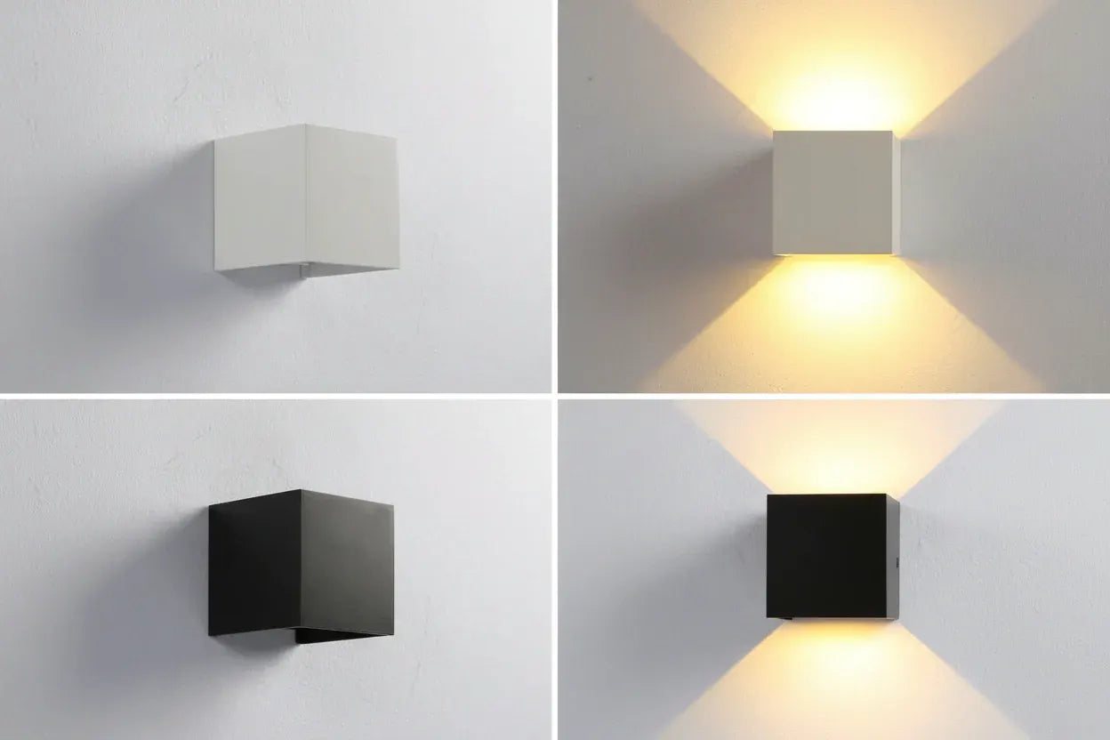 Rechargeable LED Cube Wall Light with Motion Sensor