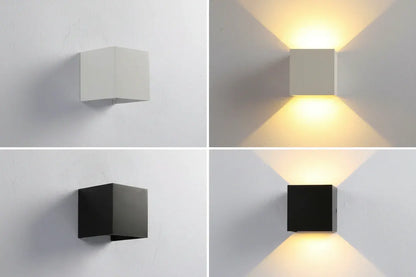 Rechargeable LED Cube Wall Light with Motion Sensor