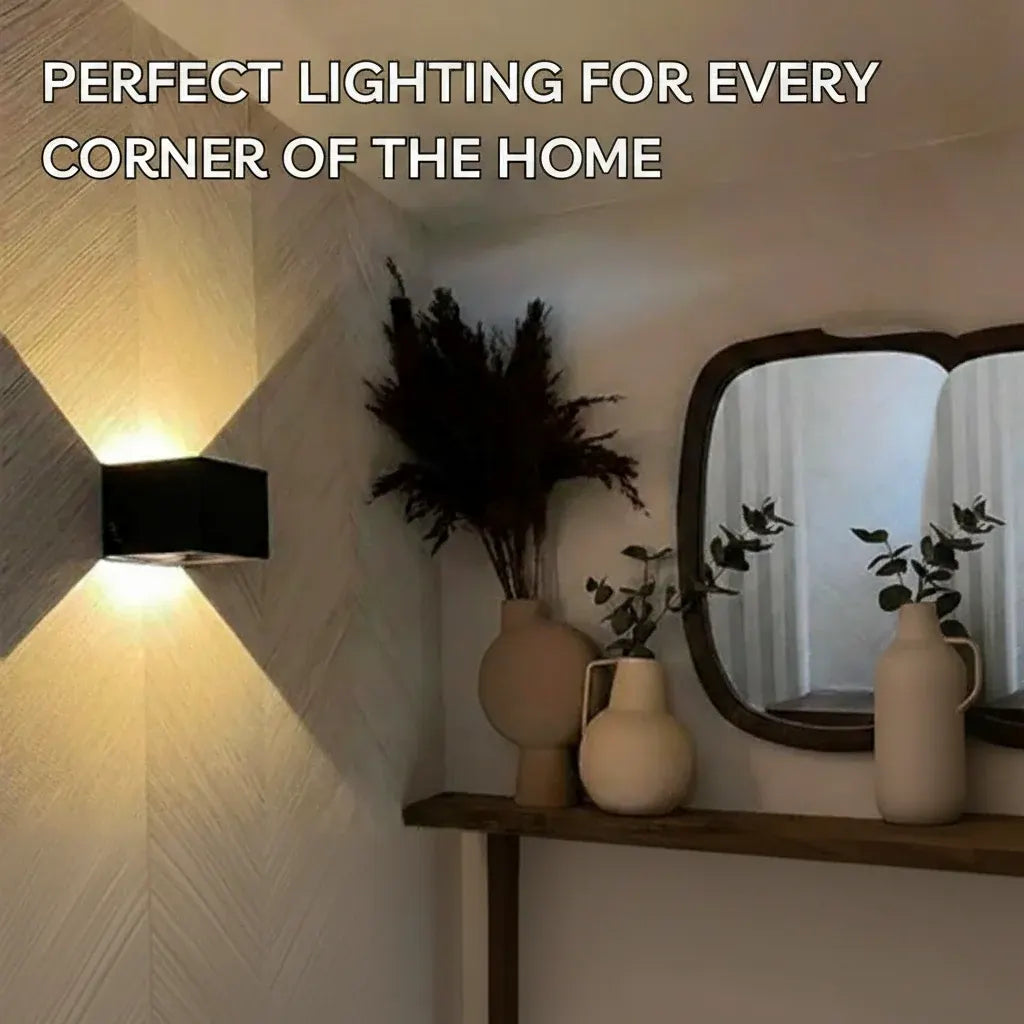 Rechargeable LED Cube Wall Light with Motion Sensor
