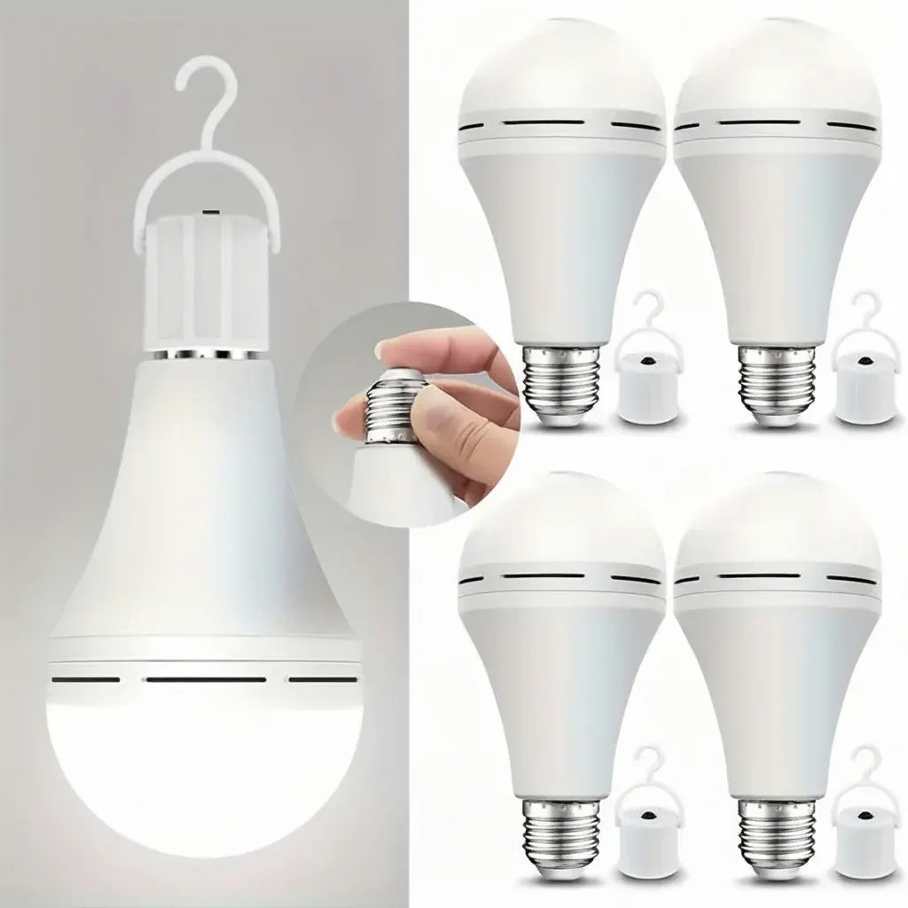Rechargeable LED Emergency Bulb with Backup Power White Lighting