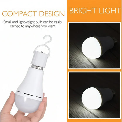 Rechargeable LED Emergency Bulb with Backup Power White Lighting