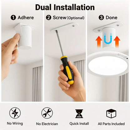 Rechargeable LED Flush Mount Ceiling Lamp with Motion Sensor