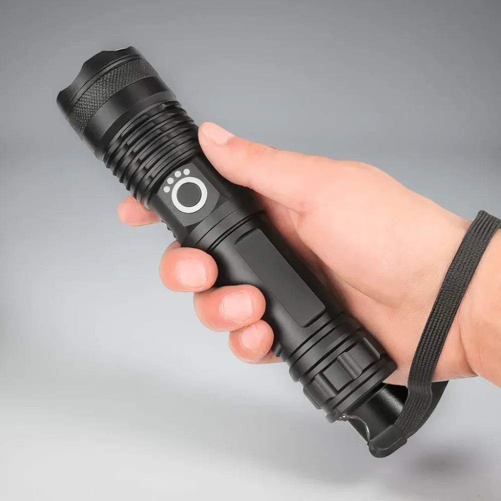 Rechargeable LED Handheld Flashlight for Outdoor Use