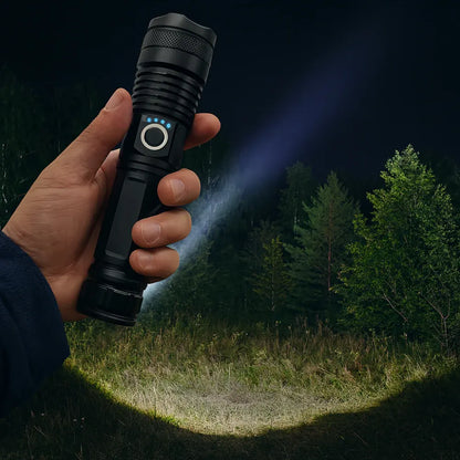Rechargeable LED Handheld Flashlight for Outdoor Use