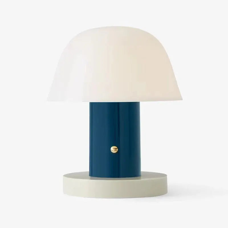 Rechargeable LED Mushroom Table Lamp | Modern Cordless Night Light