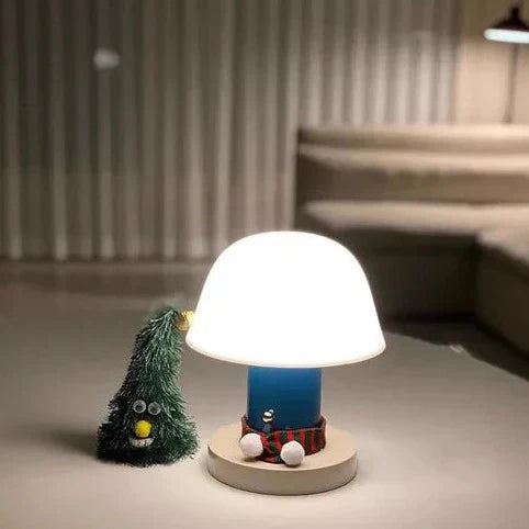 Rechargeable LED Mushroom Table Lamp | Modern Cordless Night Light