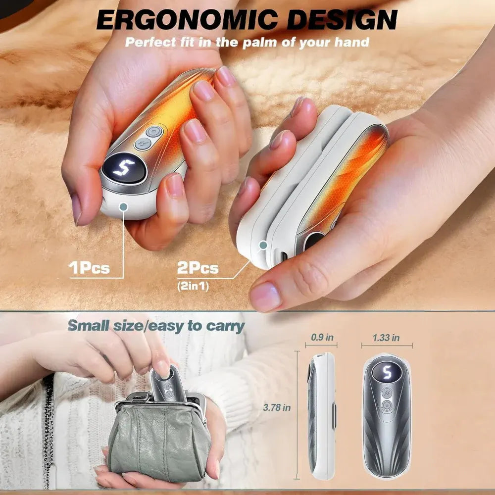 Rechargeable LED Pocket Hand Warmer Set