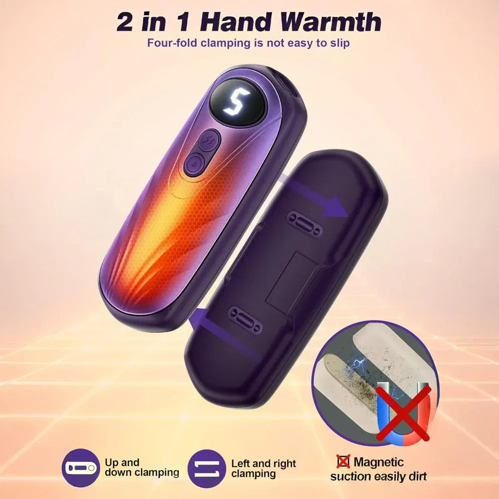 Rechargeable LED Pocket Hand Warmer Set