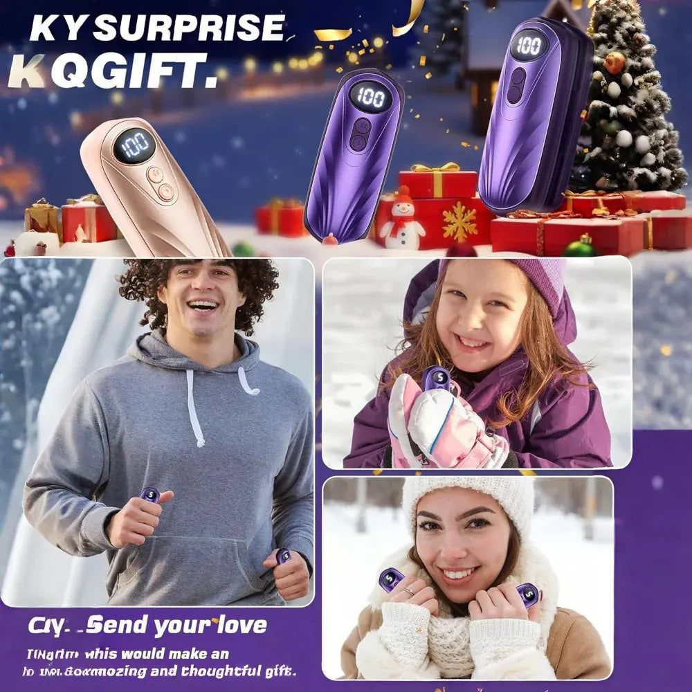 Rechargeable LED Pocket Hand Warmer Set