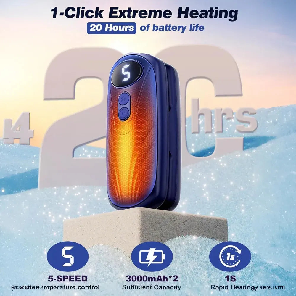 Rechargeable LED Pocket Hand Warmer Set