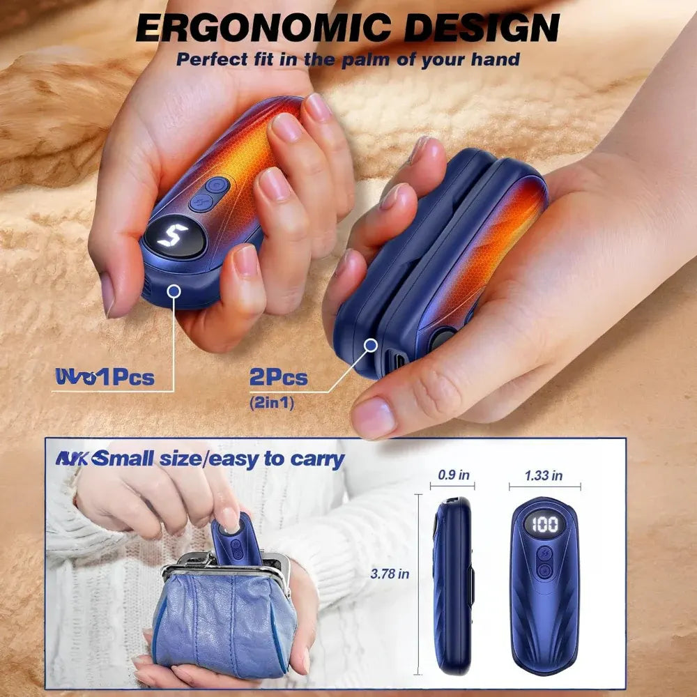 Rechargeable LED Pocket Hand Warmer Set