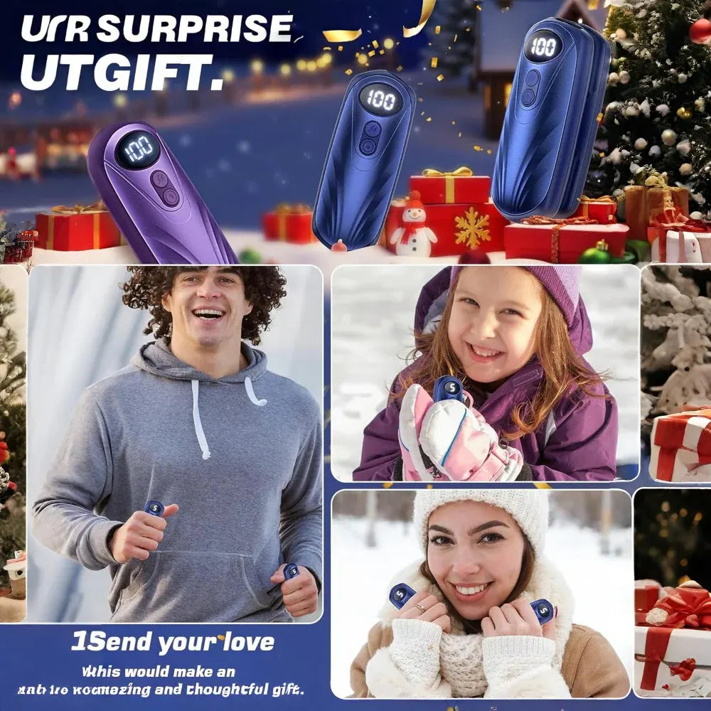 Rechargeable LED Pocket Hand Warmer Set