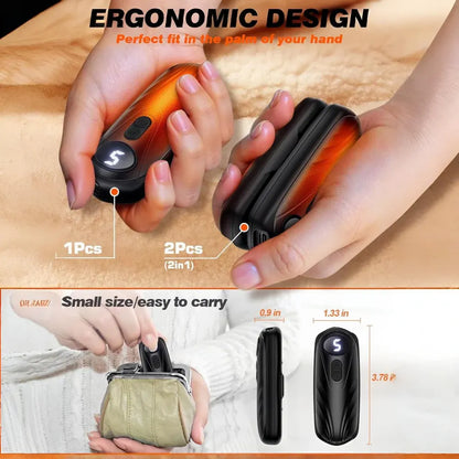 Rechargeable LED Pocket Hand Warmer Set
