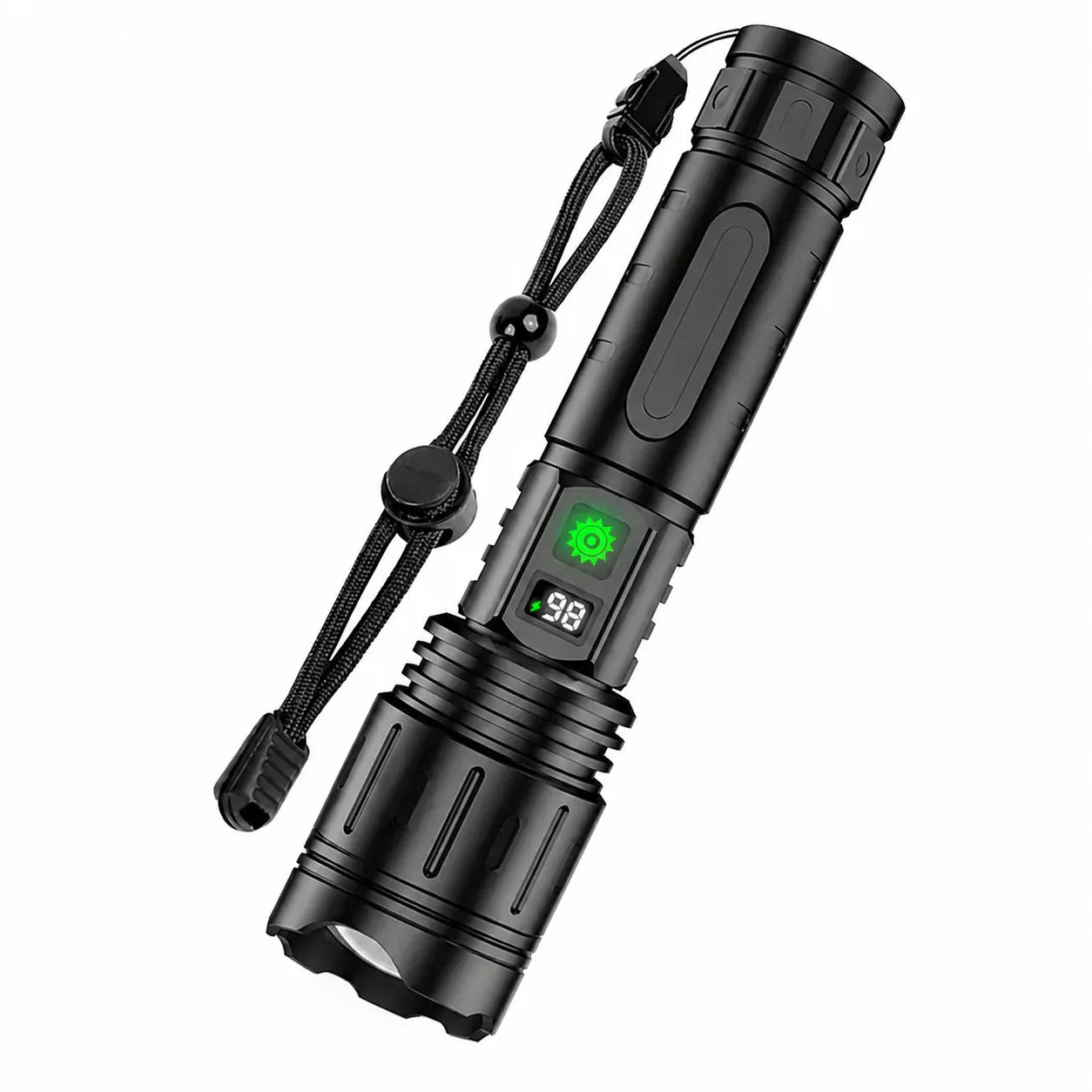 Rechargeable LED Tactical Flashlight - Aluminum Outdoor Beam Light