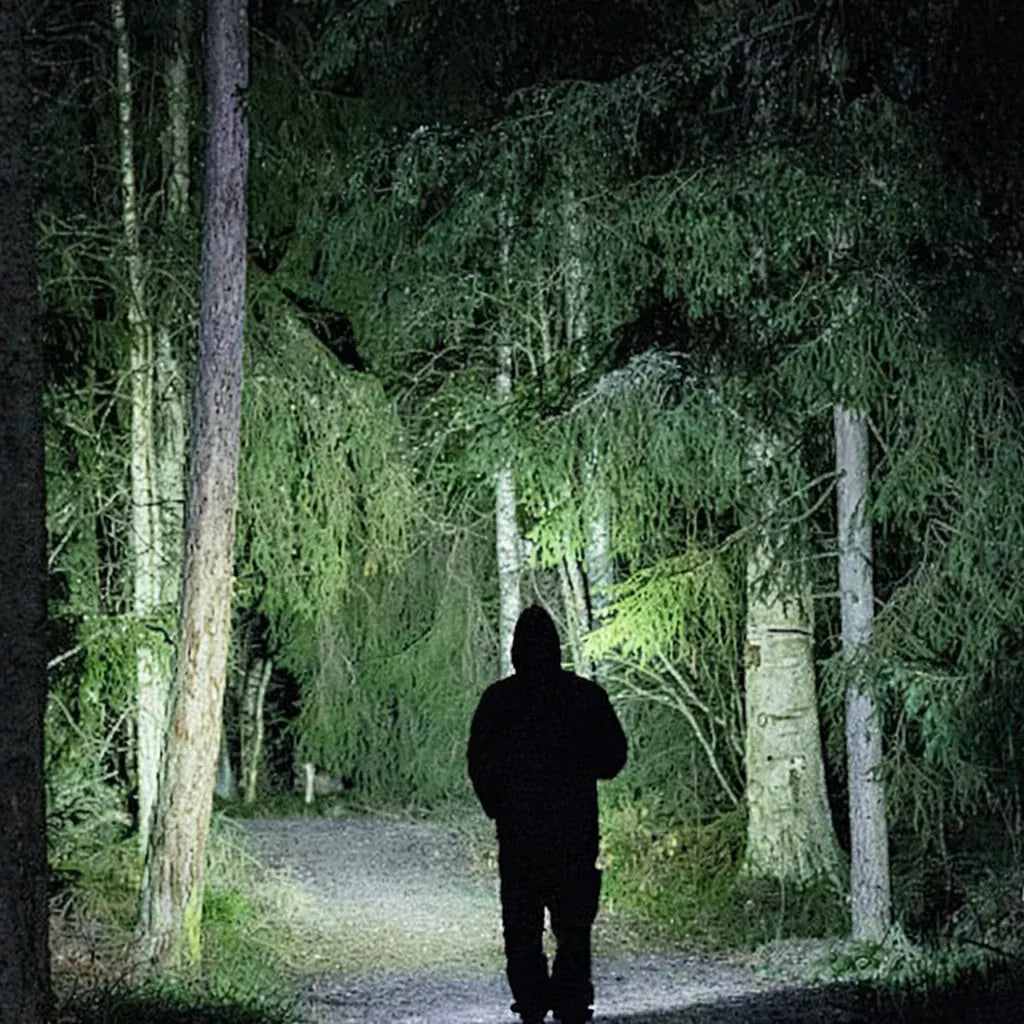 Rechargeable LED Tactical Flashlight - Aluminum Outdoor Beam Light