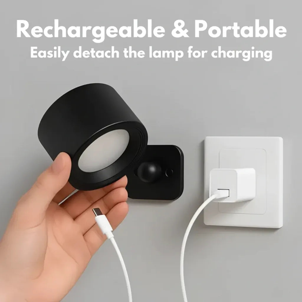 Rechargeable LED Wall Light with Adjustable Magnetic Mount