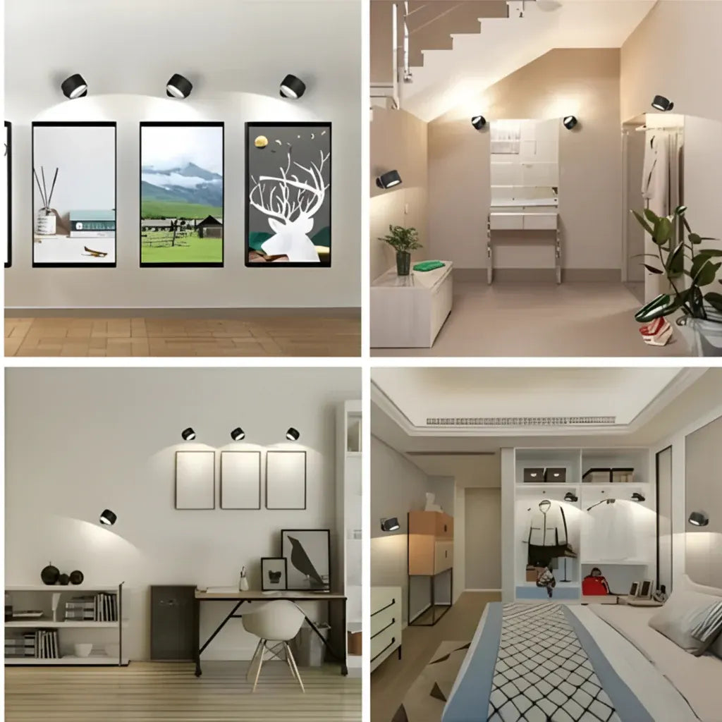 Rechargeable LED Wall Light with Adjustable Magnetic Mount