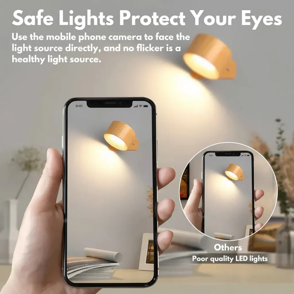 Rechargeable LED Wall Light with Adjustable Magnetic Mount