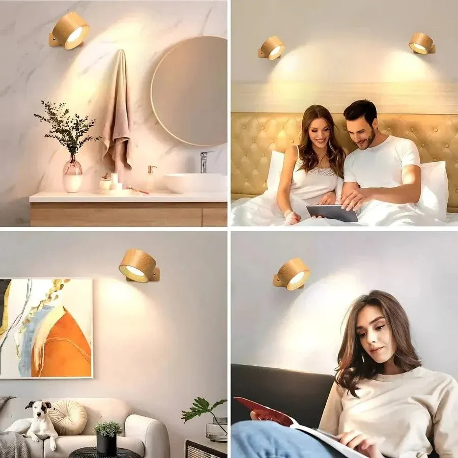 Rechargeable LED Wall Light with Adjustable Magnetic Mount
